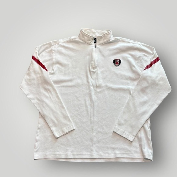 Spyder Other - Spyder Pullover Mens Large White 1/4 Zip Long Sleeve Ski Base Layer Top Stretch